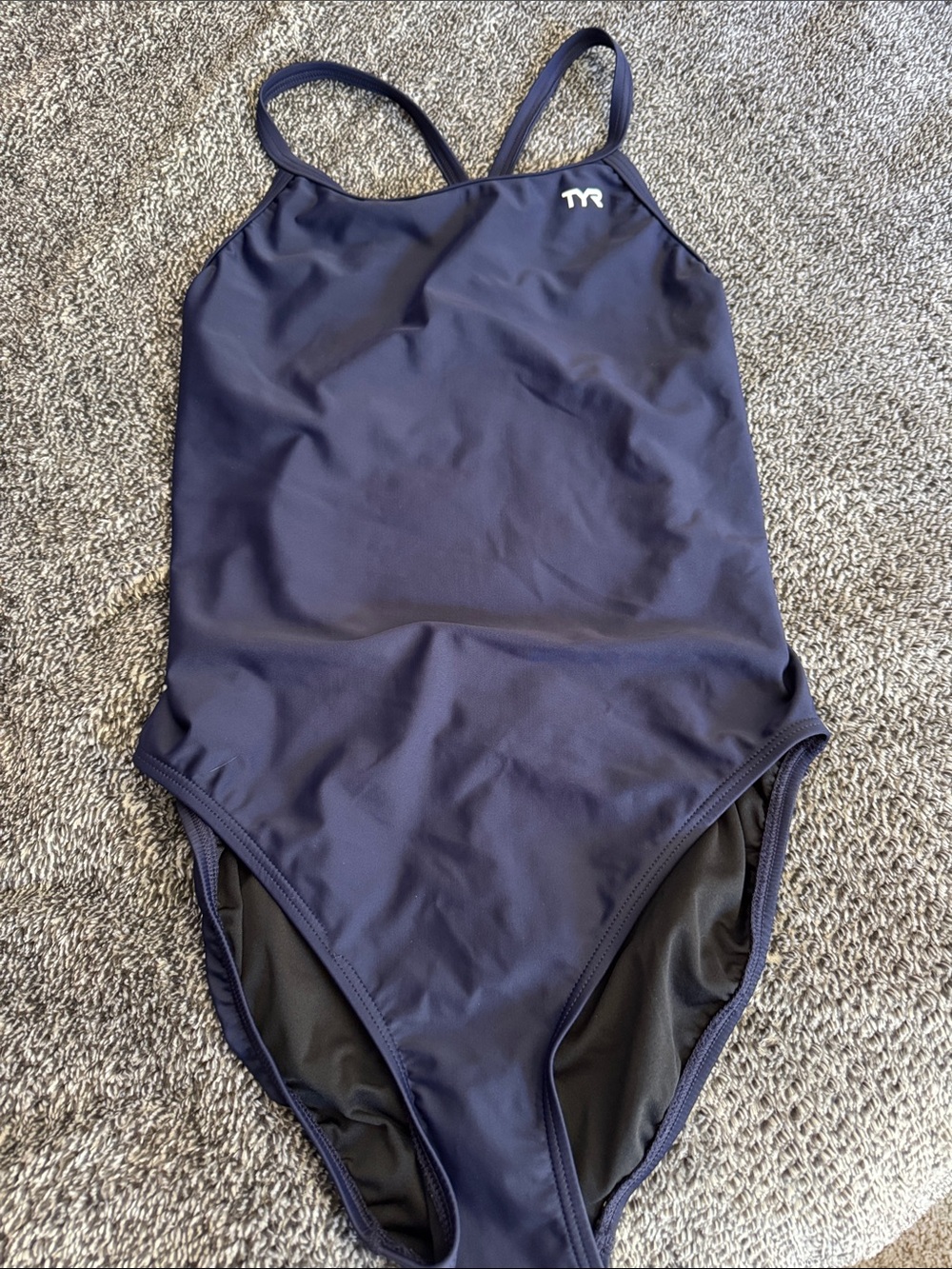 TYR Solid Navy Performance One-Piece Swimsuit